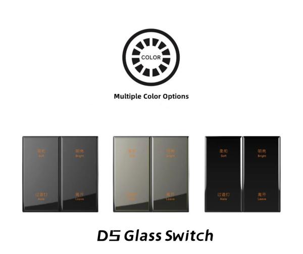 Cheap Push Button Electrical Wall Switch Zigbee Protocol Glass Material for sale