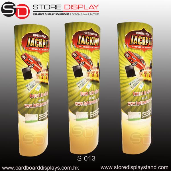 Cheap custom high quality corrugated paper POP standee for sale