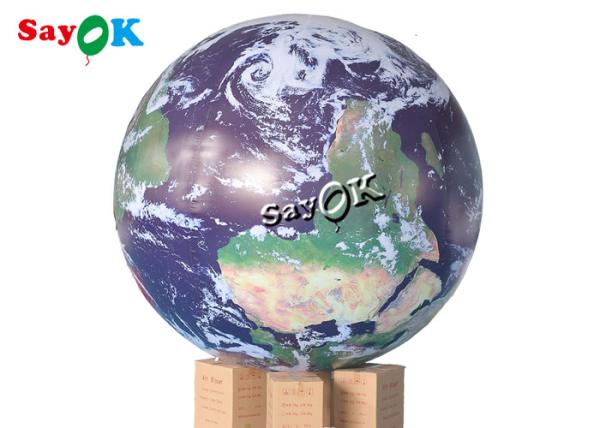Cheap 2m Giant Inflatable Earth Globe Model With Led Lighting for sale