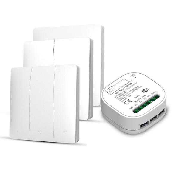 Cheap Waterproof Tuya Smart Switch Push Button Panel WiFi Wireless Remote Control for sale