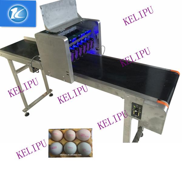 Cheap 6 Nozzles Egg Inkjet Coding Printer With Standard Font Large Information Storage for sale