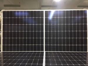 China 144 Half Cell Bifacial Perc Solar Panels 450W 9BB Ground Mount Solar Panel Racking Systems on sale