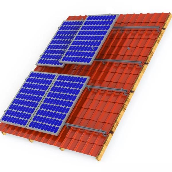 Cheap OEM Pitched Solar Tile Bracket Solar Panel Mounting Structure for sale