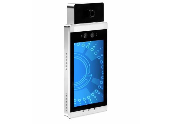 Cheap Android OS Body Temperature Kiosk 15W Face Detection Access Control System for sale