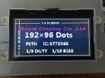 192X64 Resolution Character STN LCD Display Positive Transflective Custom LCD