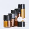 Color Glass Roll On Essential Oil Sample Bottle 2ml 3ml 5ml for sale