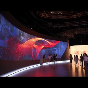 China Curved Irregular LED Screen P4 / P4.81 Light Weight LED Display on sale