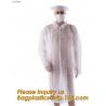 durable chemical resistant lab coats,elastic material coverall workwear,Disposable Medical Nonwoven White Lab Coat for sale