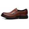 Business Soft Sole Formal Shoes , Slip On Mens Brown Leather Driving Shoes