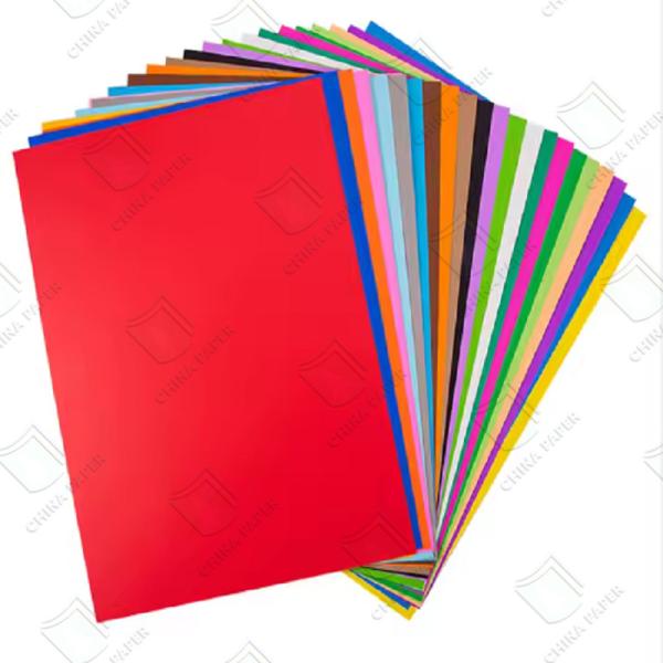 Cheap Bright Color Paper Cardboard A4 Size Colored Paper Sheets Bristol Board for sale