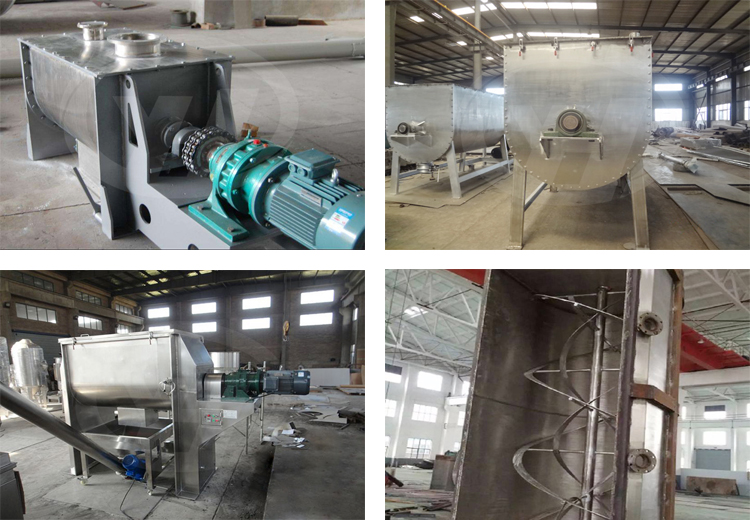 Agitator Type Horizontal Ribbon Mixer 2000L Max Loading Capacity