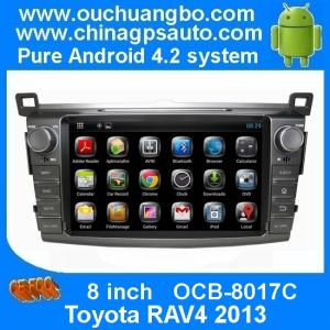 China Ouchuangbo Auto Stereo DVD Multimedia Kit for Toyota RAV4 2013 Android 4.2 GPS Navigation iPod USB SD 3G Wifi OCB-8017 on sale