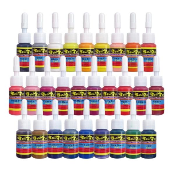 Cheap 28 Basic Colors Tattoo Ink Set 5ml/bottle Professional Permanent Tattoo Ink Set 100% Safe Material for sale