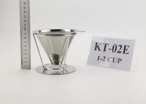 Best Paperless Stainless Steel Coffee Dripper With 1-2 Cups Capacity , Custom Logo wholesale