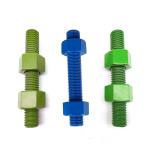 STUD BOLT ASTM A193 GR. B7 W/ 2 HEAVY HEXAGONAL NUTS ASTM A194 GR. 2H