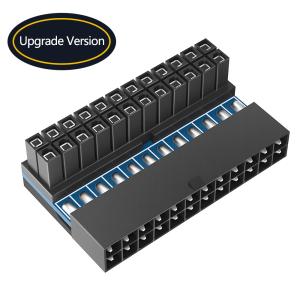 China ATX 24Pin 90 Degree 24 Pin To 24pin Power Plug Adapter Mainboard Motherboard Power Connectors Modular For Power Supply on sale
