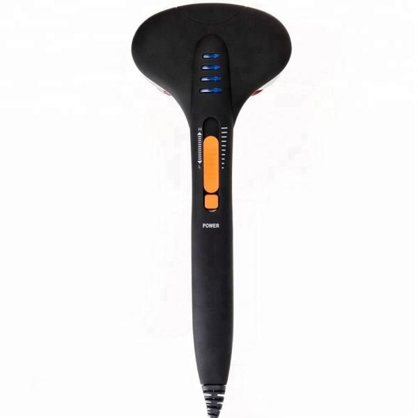 Cheap Heads Interchargeable Two Headed Back Massager With Push Button Speed Adjustment for sale
