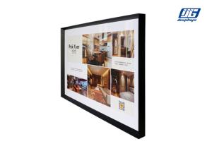Wall - mounting or Hanging Picture Frames , Black Invaginated Single Side Large Graphic Display Frame