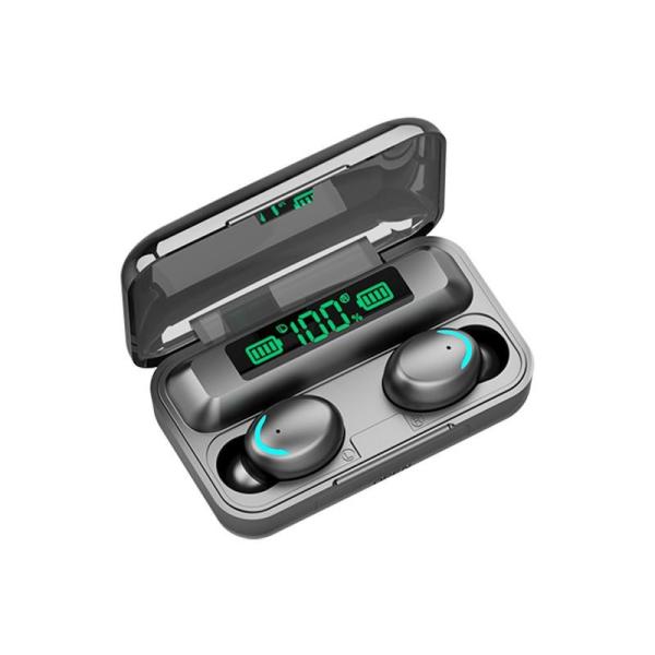 Cheap 8D Surround F9 True Wireless Headset LED Display Mini Invisible Button for sale