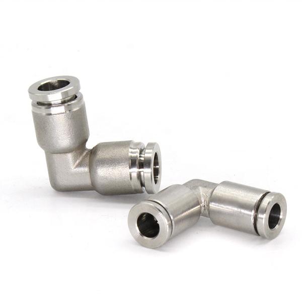 Cheap 304L One Touch Elbow Push In To Connect Pneumatic Fittings Pneumatic Stainless Steel 90 Right Angle Joint for sale