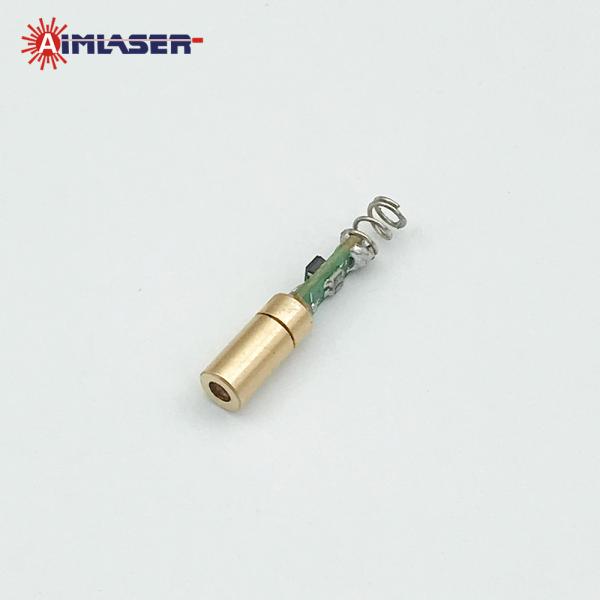 Cheap 650nm 5mW Full Brass Red Dot Laser Diode Module with External Driver and Spring for Gun Aiming Laser Sight CW Laser Type for sale