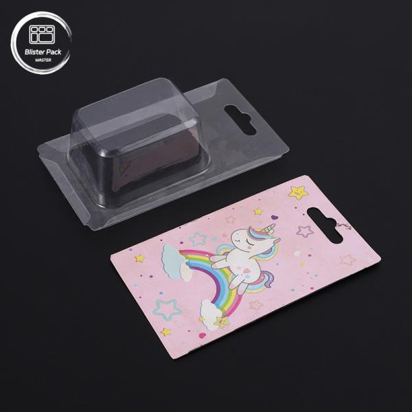 Cheap Custom PVC Slide Card Custom Blister Packs Insert Packaging With Paper Card For Secure Card Display for sale