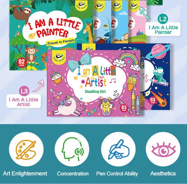 Cheap Interactive Creative Inspire Toddlers Coloring Book Stress Relief Drawing Book for sale