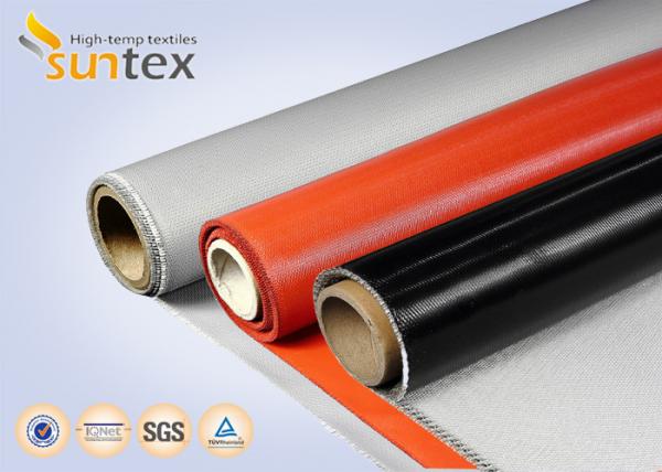 Cheap Fireproof Silicone Coated Fabric For Heat Resistant And Thermal Insulation for sale