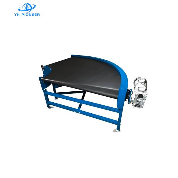 Cheap Space Saving Turn Belt Conveyor System With Stainless Steel Frame For Efficient Material Handling In Factories for sale