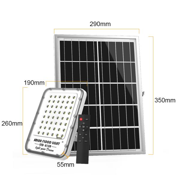 Cheap Solar Flood Light LED Outdoor Lighting 100W 200W 300W with Remote Control 180 Degree Rotating Lighting Solar Flood Light for sale