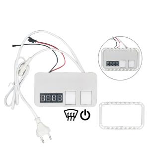 Smart Automation Defogger 12V 5A 60W Led Mirror Touch with Time Temperature Display