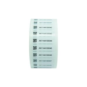 Custom QR Code PVC Permanent Adhesive Seal Label Stickers With Logo And Shape Customization