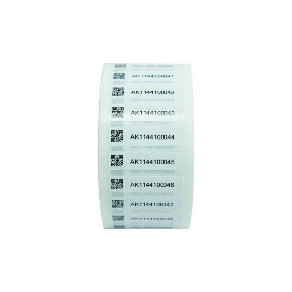 Cheap Custom QR Code PVC Permanent Adhesive Seal Label Stickers With Logo And Shape Customization for sale