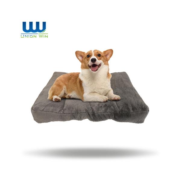 Cheap Deluxe Plush Dog Crate Bed Anti Slip Bottom Pet Sleeping Mattress for sale