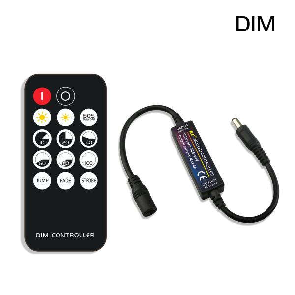 Cheap 6A Wireless LED Mini Controller RF Remote Control For 5630 Single Color Strip Light for sale