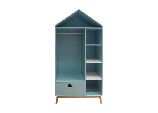 Cheap MDF BSCI House Shape Storage Armoire With Shelves And Drawers for sale
