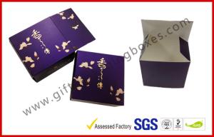 210gsm Ivory Card Board Packaging for Cake , Offset Pantone Color Printed Matt Purpel Card Box