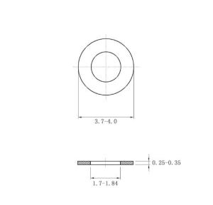 Best Flexibility Zinc Plated Flat Spring Washers Customizable Silver Washers For Durability wholesale