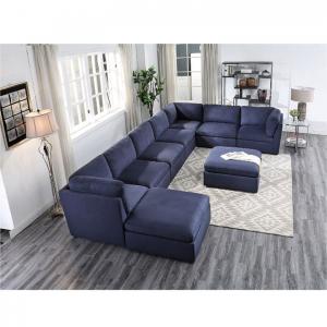 China Practical Antiwear Modern Modular Sofa , Foldable Sectional Couch With Chaise on sale