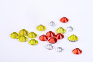Octagon Faceted Rhinestones Aluminum Material Good Stickiness Wear Resistant