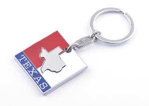 Best Silk Screen Printing Engraved Metal Keychains Engraved Silver Key Ring wholesale