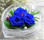 Transparent Acrylic Storage Box Flower Container Gift Luxury Packaging Heart