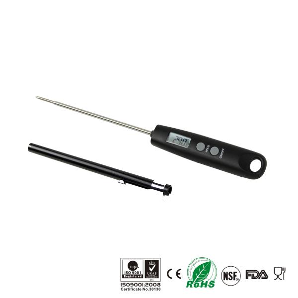 Cheap Large LCD Screen Quick Read Digital Thermometer , Cooking Probe Thermometer Elegant Design for sale