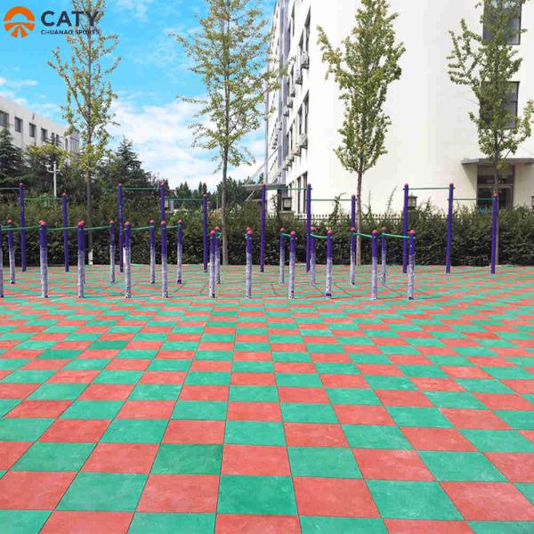 Cheap Anti UV Soft Playground Rubber Floor Slip Resistant Practical for sale