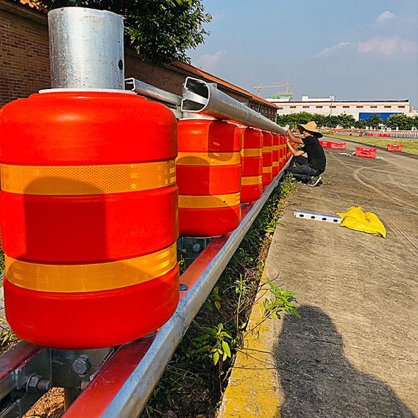 Cheap ISO Standard PU And PVC Safety Guard Rail Rolling Guardrail Barrier for sale
