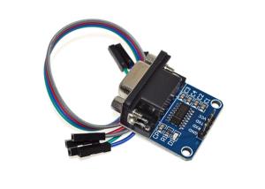 China MAX3232 RS232 To TTL Converter Power Arduino Sensor Module With 4 Pin Dupont Cable on sale