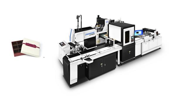 Cheap Silent Fully Automatic Paper Box Making Machine With Motion Controller for sale