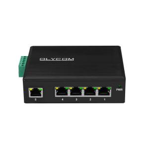 4 Port POE Voltage Booster DC12-48V Input For Solar Power With 1 Uplink Network Port Switch