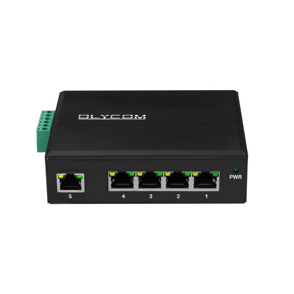 Cheap 4 Port POE Voltage Booster DC12-48V Input For Solar Power With 1 Uplink Network Port Switch for sale