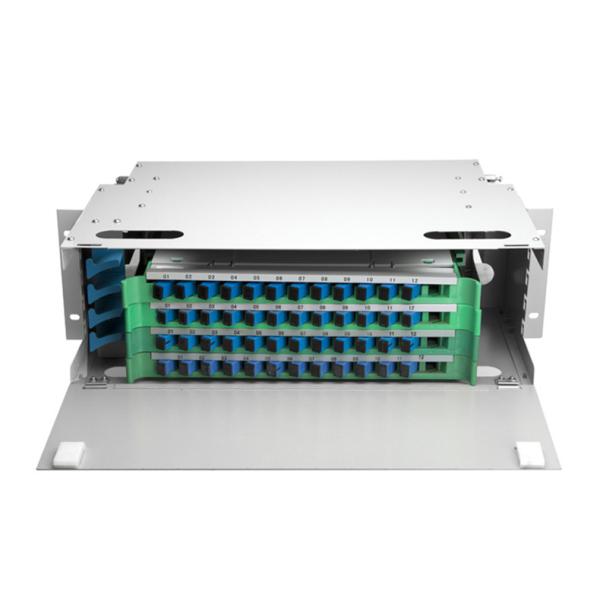 Cheap 48 Fibers ODF Patch Panel Splicing Rack Mount Distribution Frame for sale